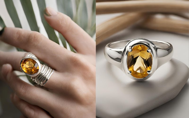 citrine ring, citrine gemstone ring, silver gemstone ring, silver citrine ring, gemstone jewelry wholesale